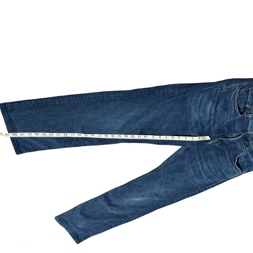 7 For All Mankind Austyn Relaxed Straight Leg Jeans Women’s 33 Dark Wash Denim